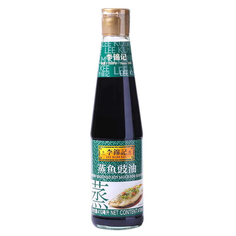 李锦记蒸鱼豉油410ml提鲜清蒸海鲜凉拌炒菜肠粉家用调料